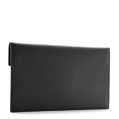 Saint Laurent Grain De Poudre Uptown Pouch Black 3 of 8