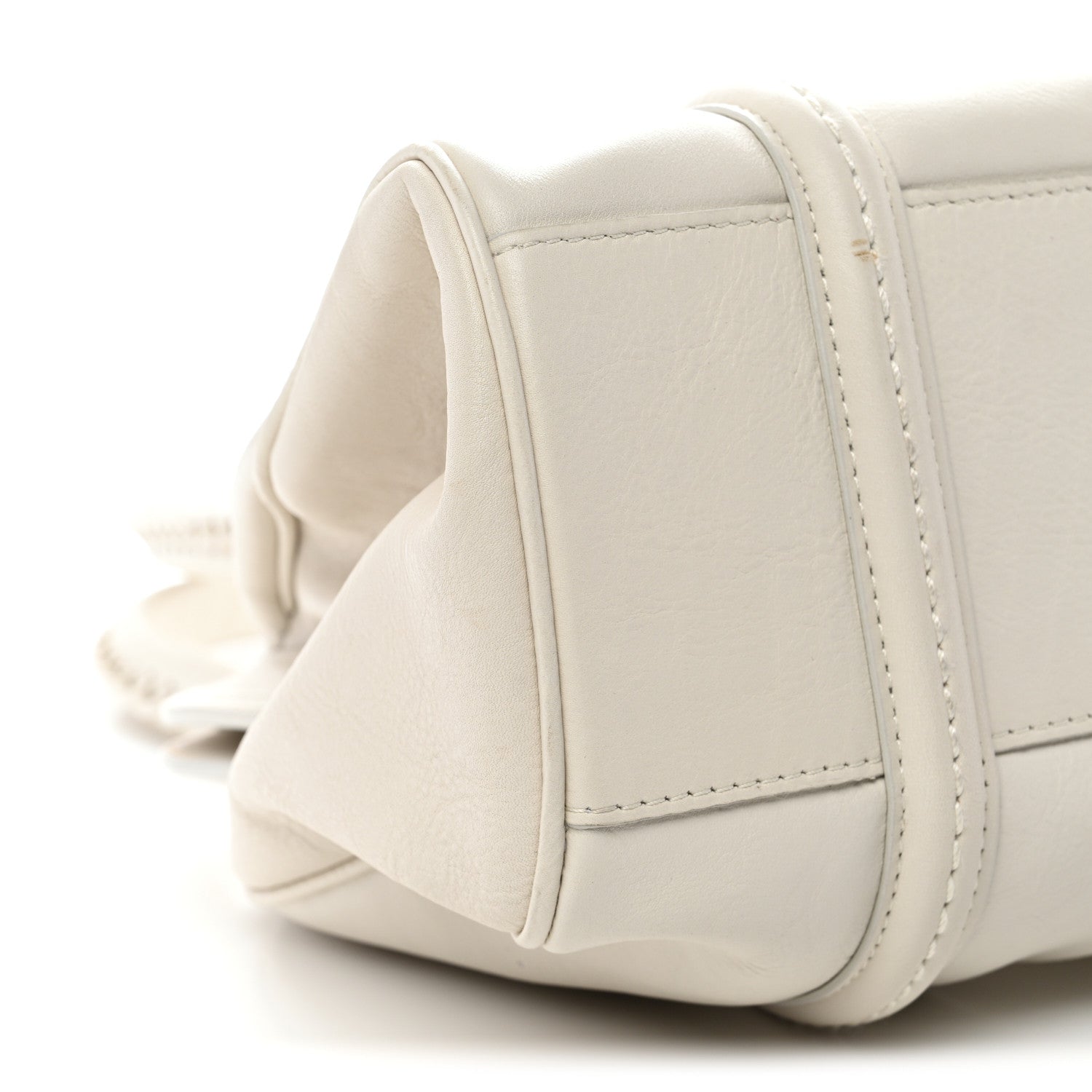 Christian Dior Calfskin Small My Dior Frame Pocket Satchel White 9 of 12