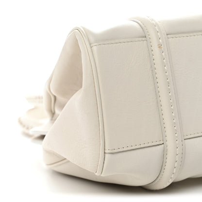 Christian Dior Calfskin Small My Dior Frame Pocket Satchel White 9 of 12