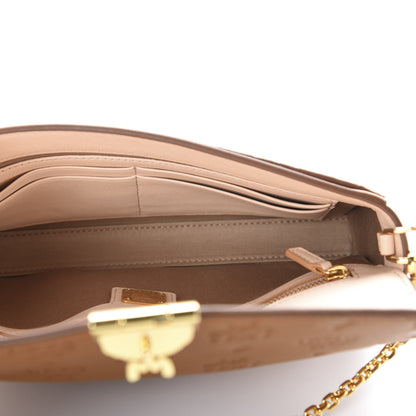 MCM Calfskin Ottomar Monogram Medium Millie Crossbody Bag Cognac 5 of 9