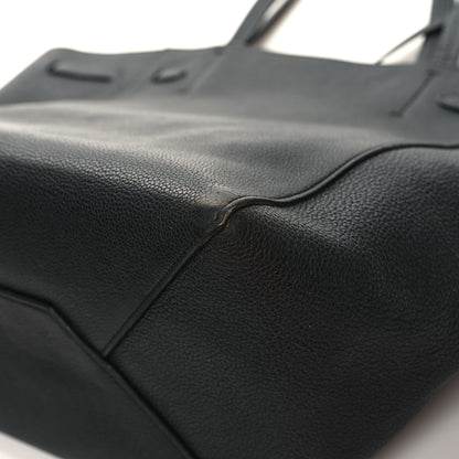 Celine Soft Grained Calfskin Small Belt Cabas Phantom Black 11 of 14