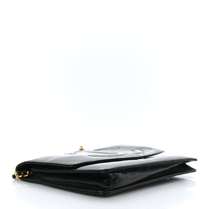 Chanel Patent Timeless CC Wallet On Chain WOC Black 3 of 8