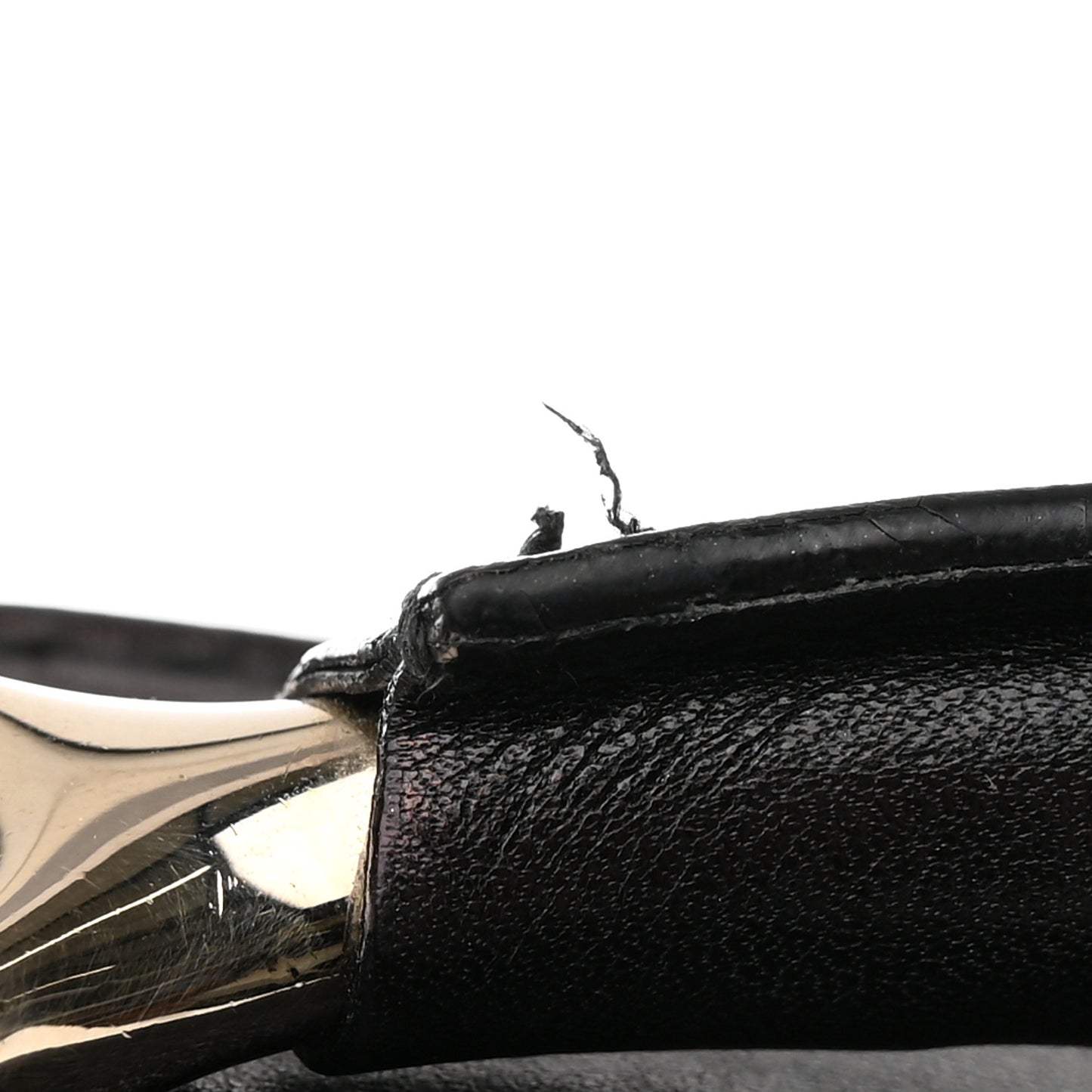 Calfskin Large Horsebit Chain Hobo Black