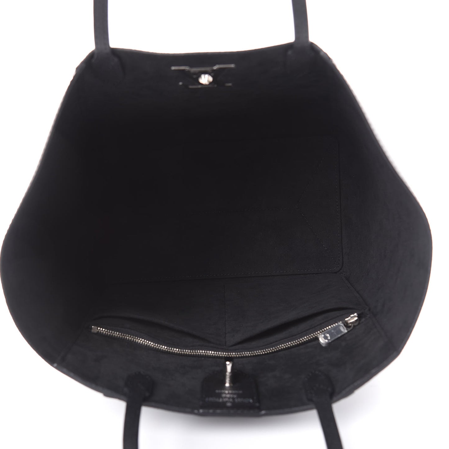 Calfskin Lockme Cabas Black