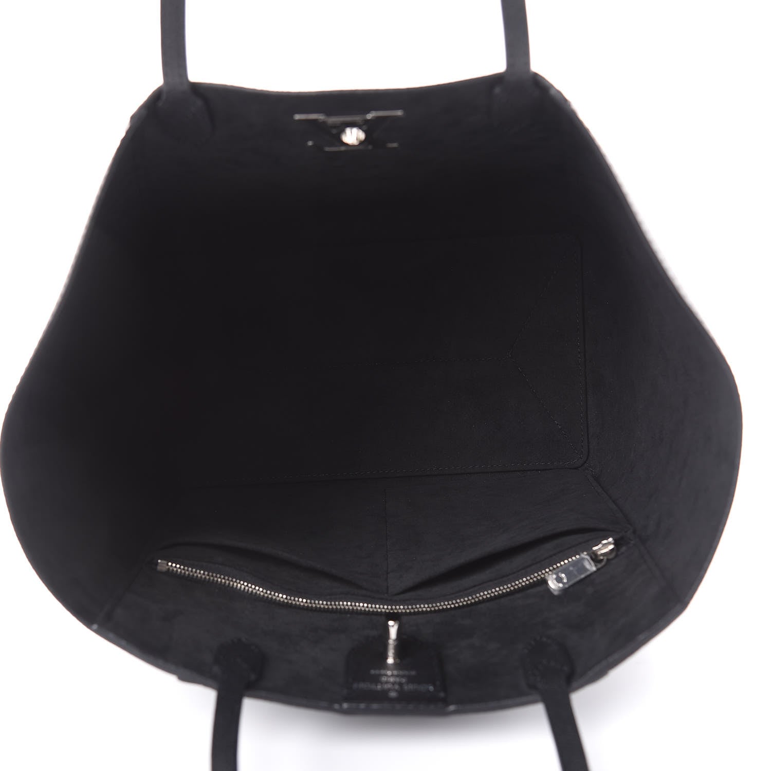 Louis Vuitton Calfskin Lockme Cabas Black 5 of 12