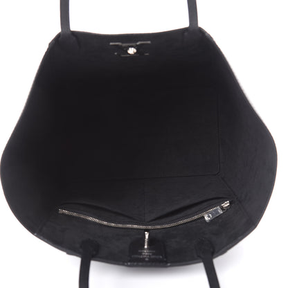 Louis Vuitton Calfskin Lockme Cabas Black 5 of 12