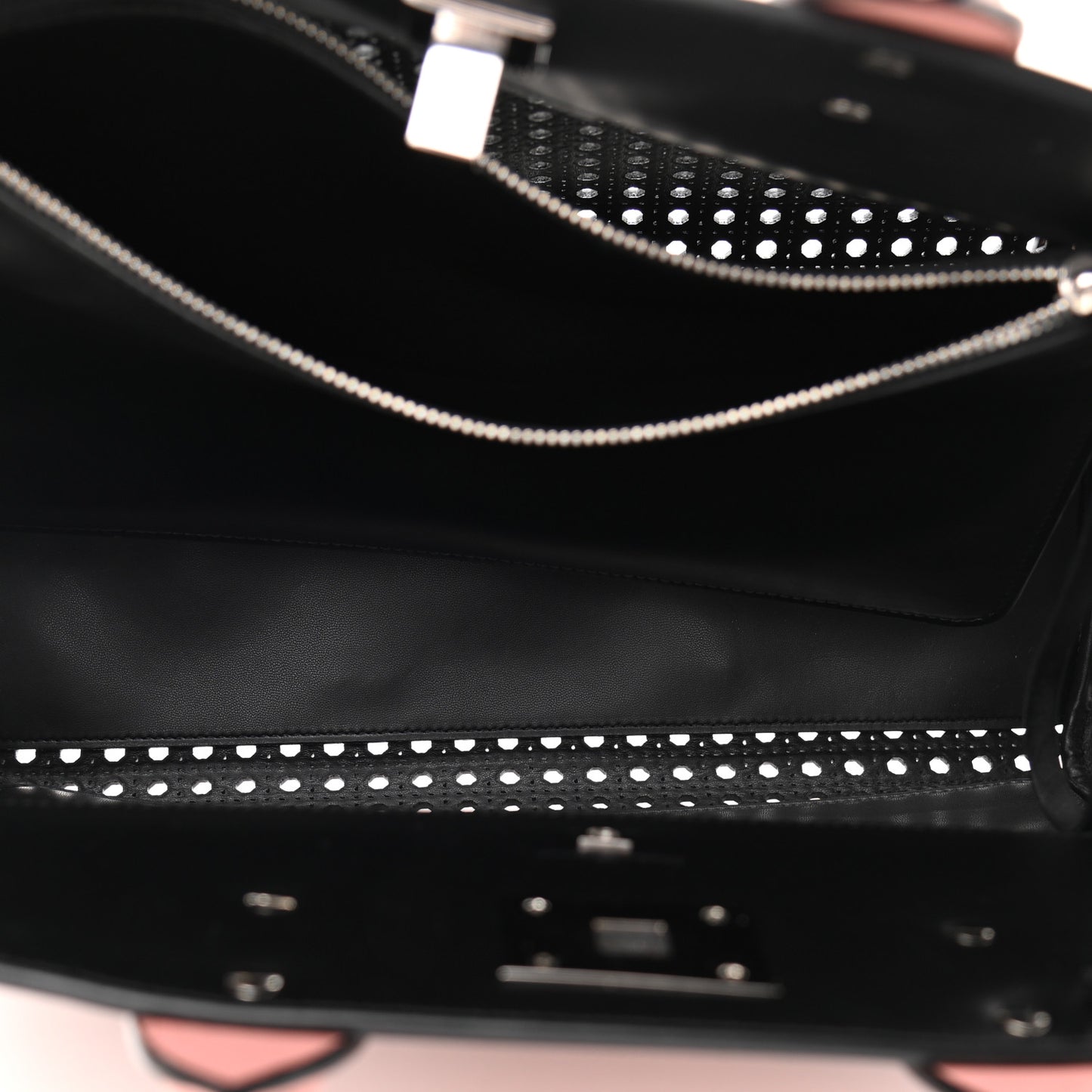 Laser Cut Calfskin The Studio Bag Pink