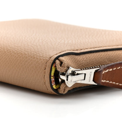 Hermes Epsom Silk'in Compact Wallet Chai 9 of 11