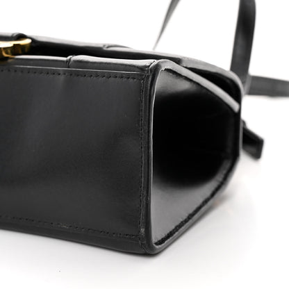 Balenciaga Shiny Box Calfskin Hourglass Top Handle Bag XS Black 9 of 13