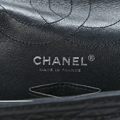 Chanel Aged Calfskin Chevron Quilted 2.55 Reissue 226 So Black 6 of 9