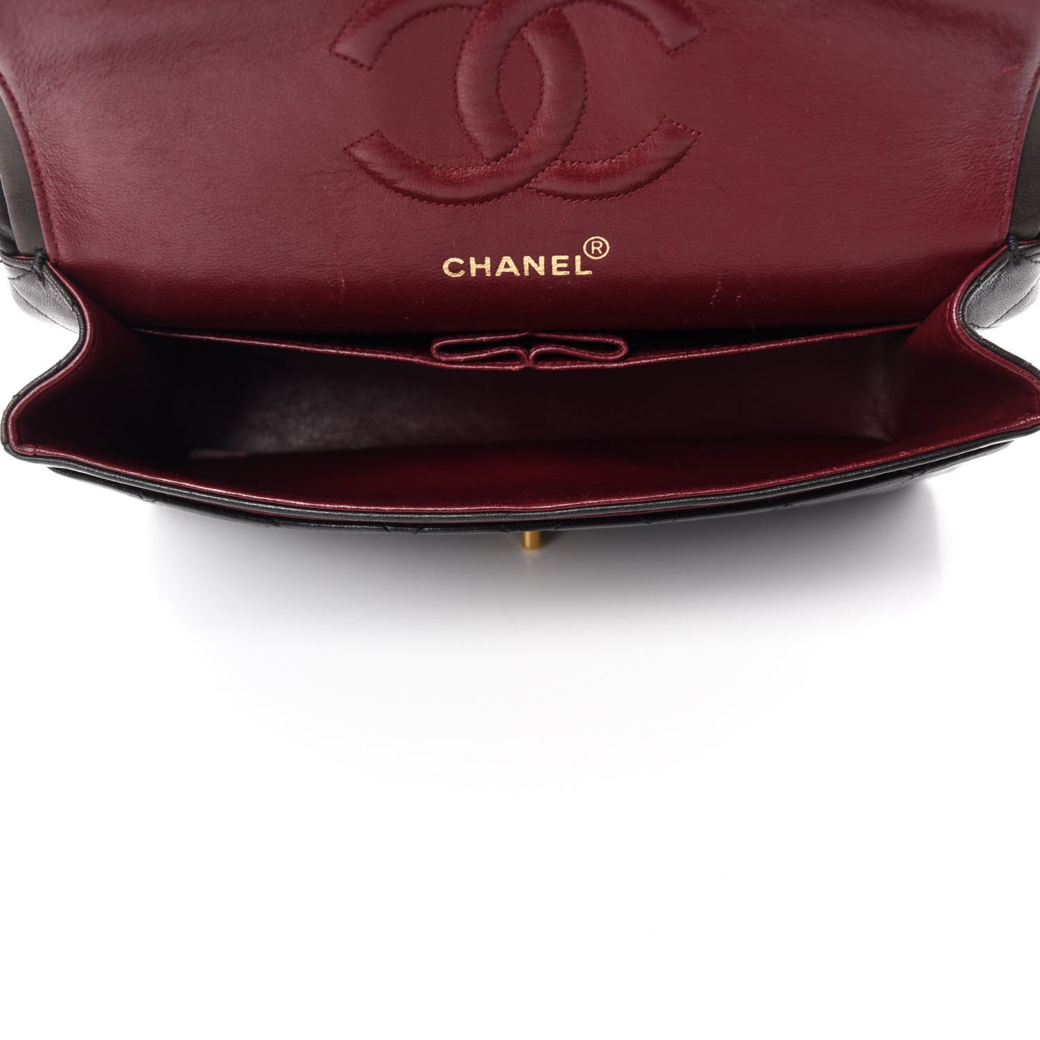 Chanel Lambskin Quilted Medium Double Flap Dark Brown 5 of 13