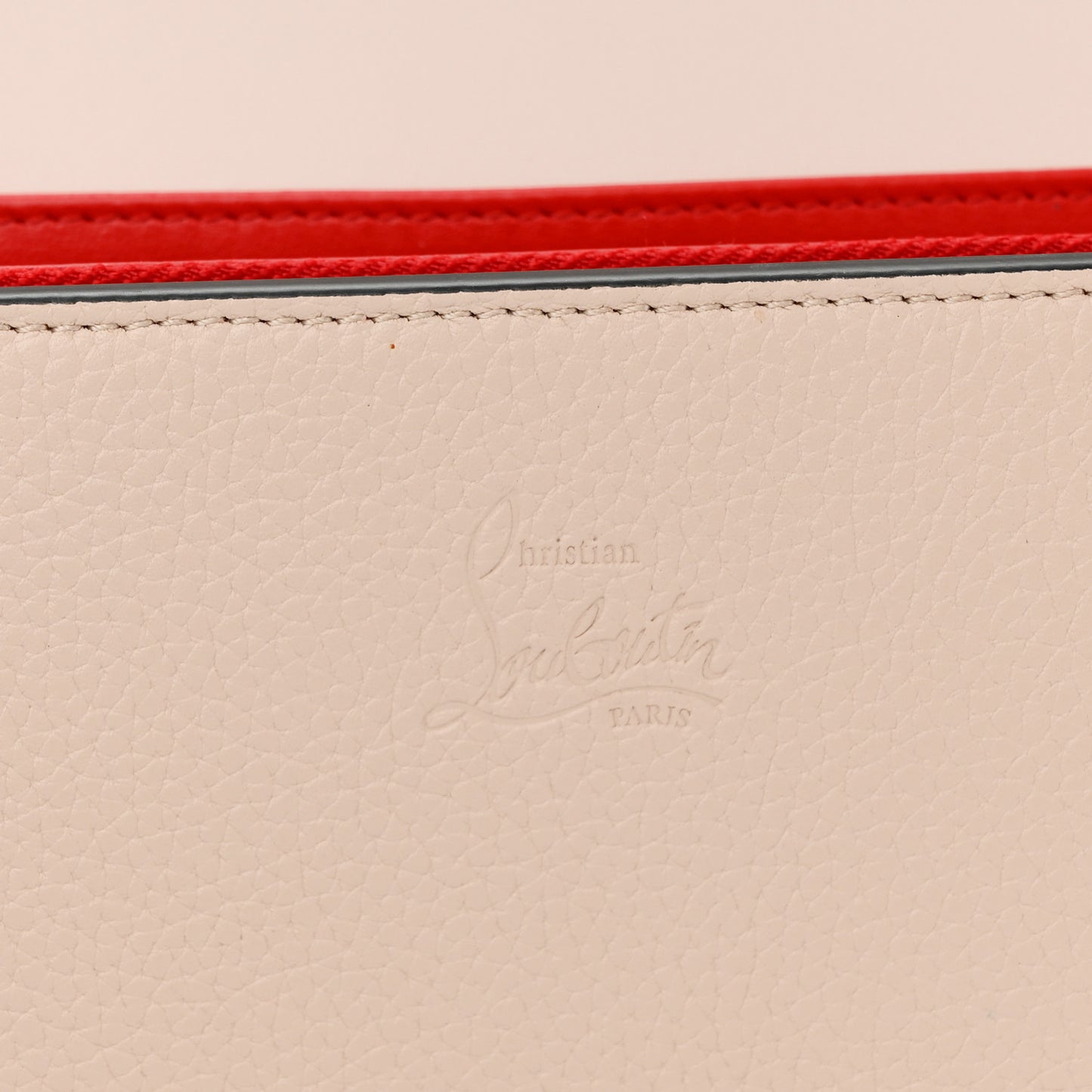 Calfskin Spikes Loubinthesky Paloma Clutch Ballerina