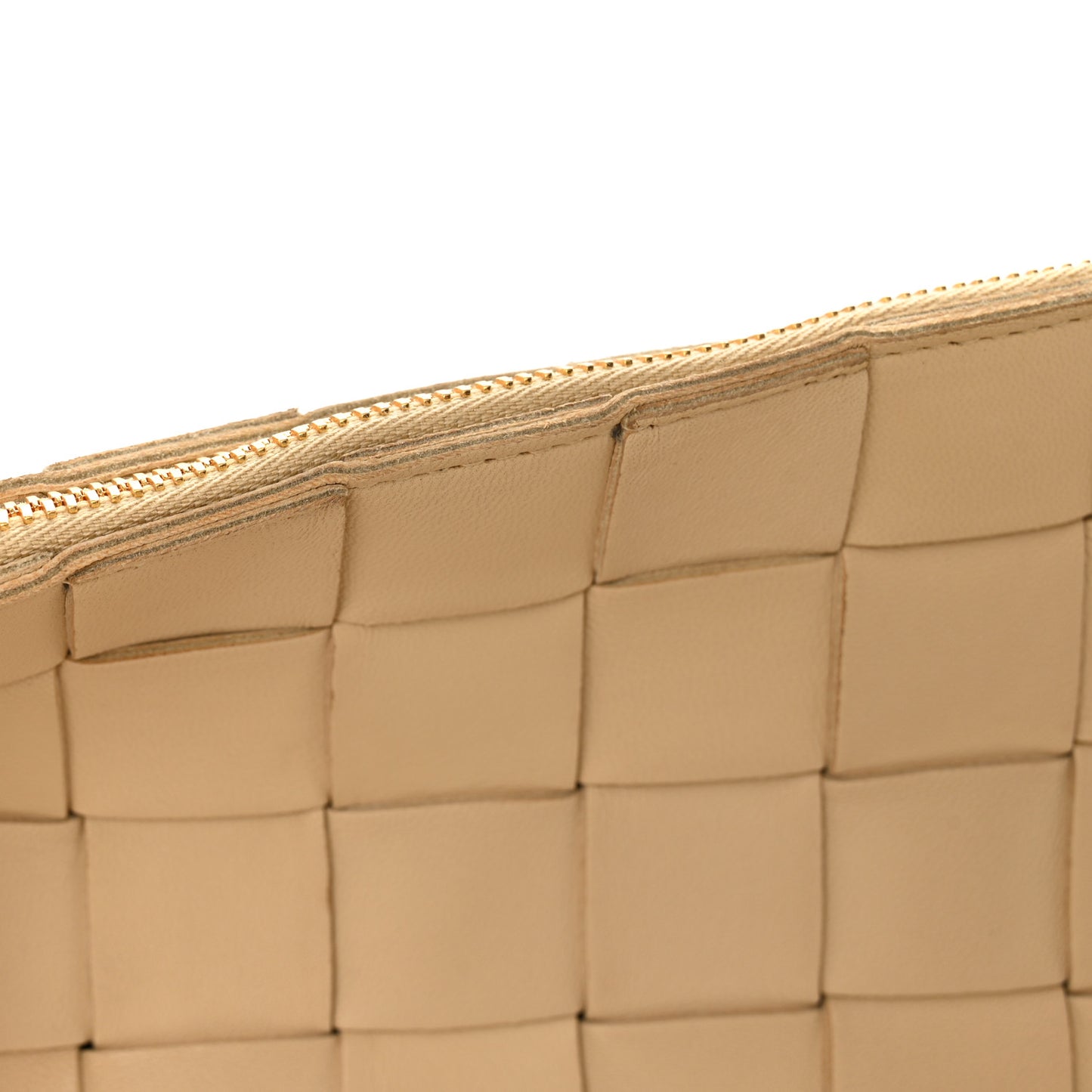 Lambskin Maxi Intrecciato Bowling Cassette Shoulder Bag Porridge