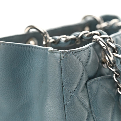 Chanel Caviar Quilted Grand Shopping Tote GST Blue 14 of 14