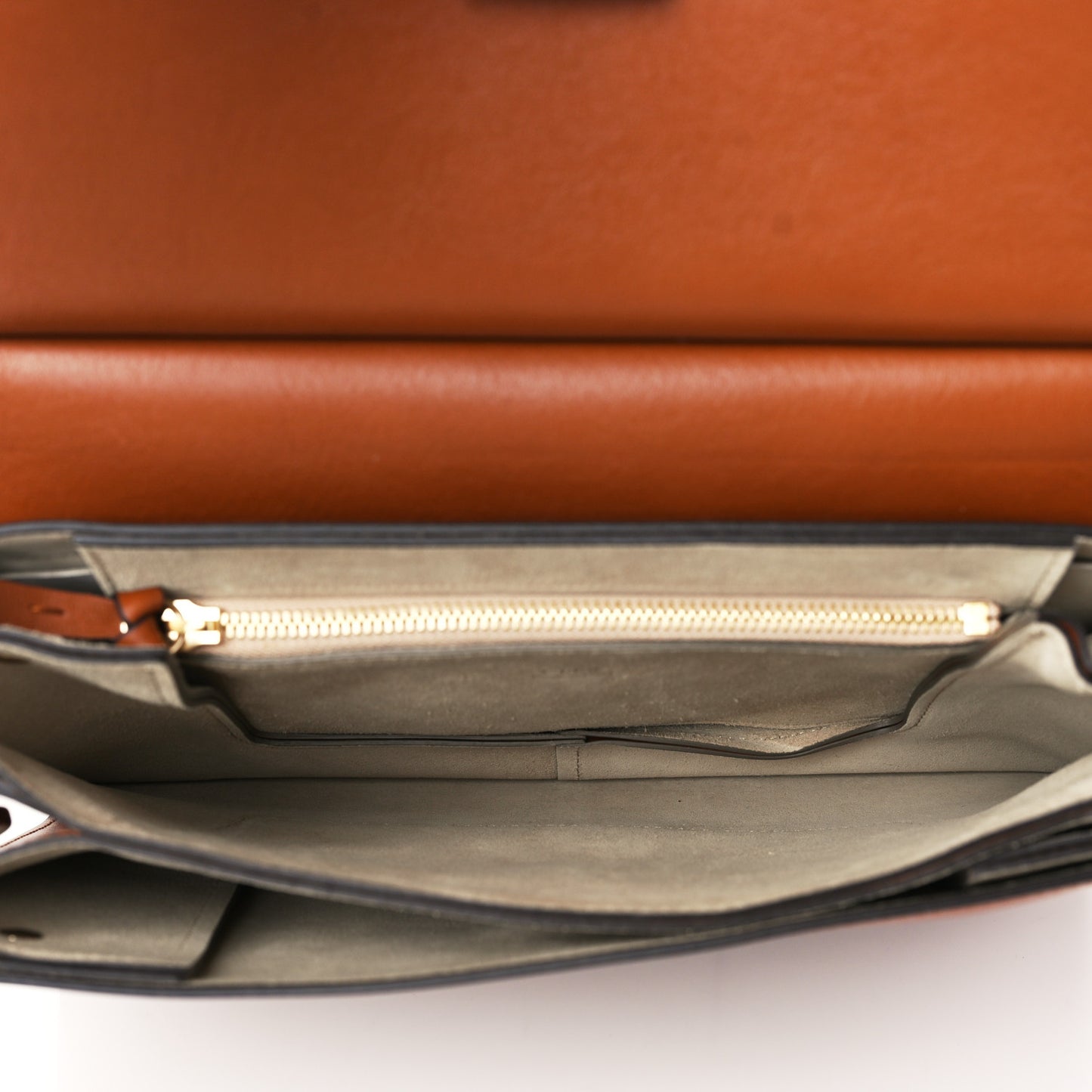 Suede Calfskin Medium Faye Shoulder Bag Tobacco