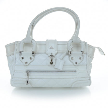 Burberry Leather Quilted Large Manor Tote White 1 of 12