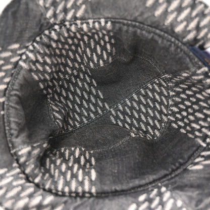 Louis Vuitton x NIGO Monogram Giant Denim Giant Damier Wave Sun Hat 60 Gray 7 of 8