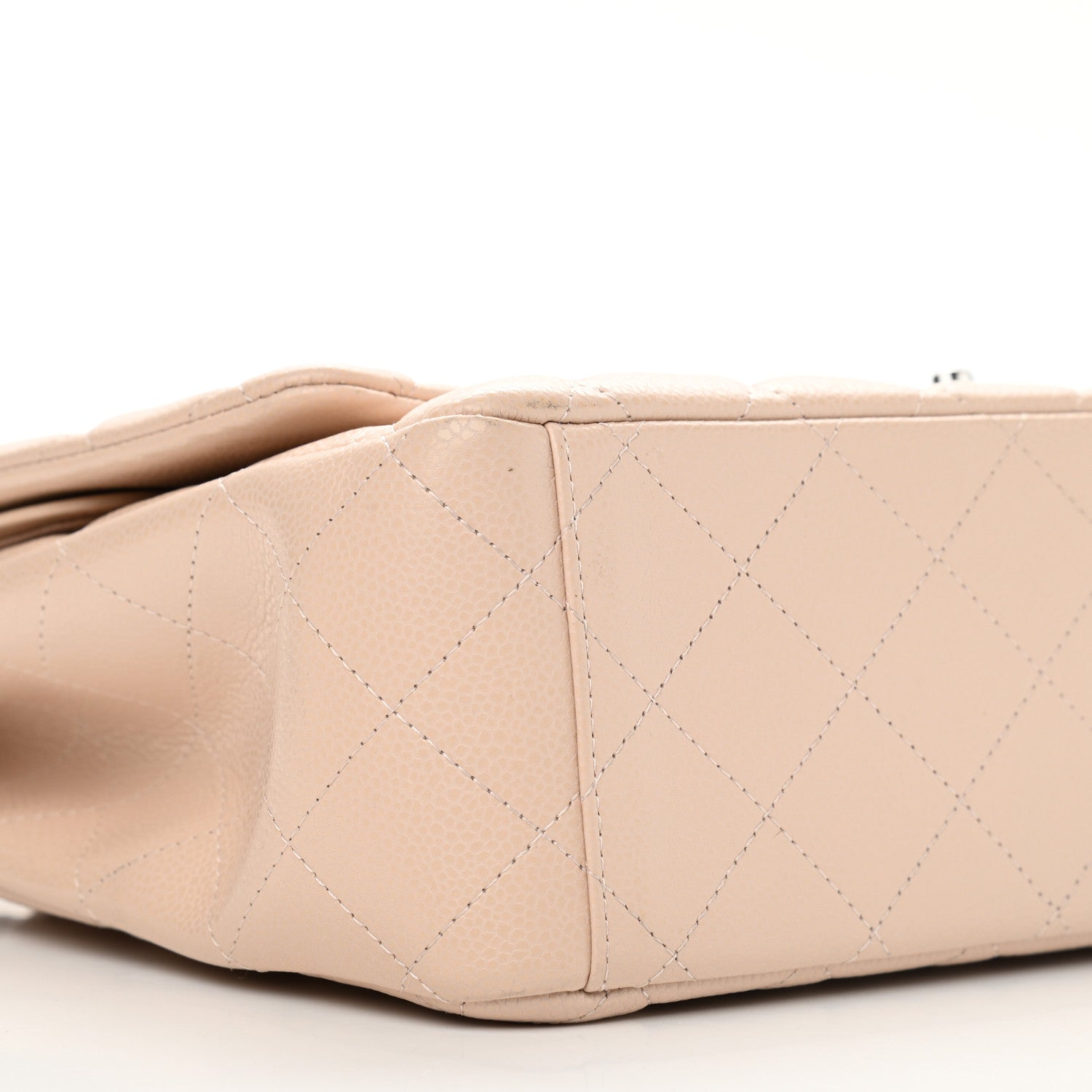 Chanel Caviar Quilted Maxi Double Flap Light Beige 5 of 12