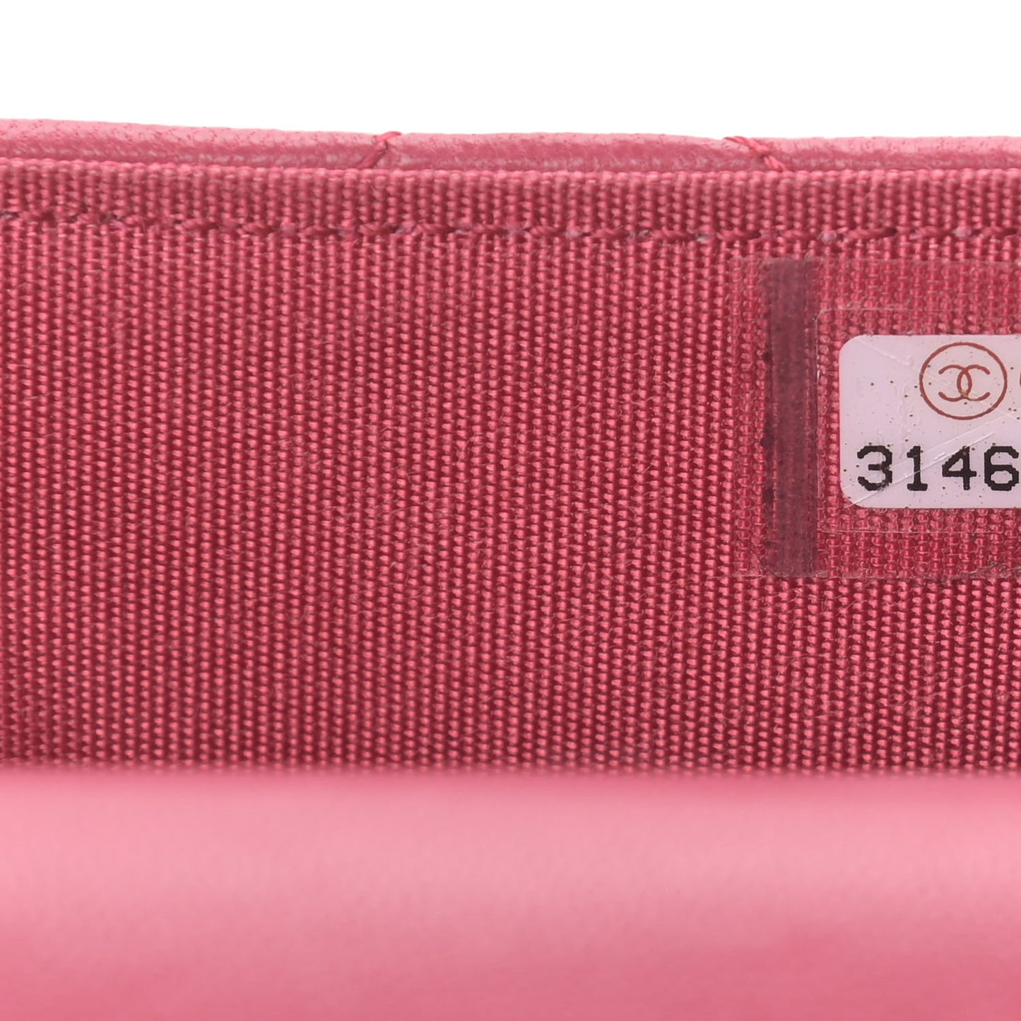 Lambskin Quilted Top Handle Flap Coin Purse With Chain Dark Pink