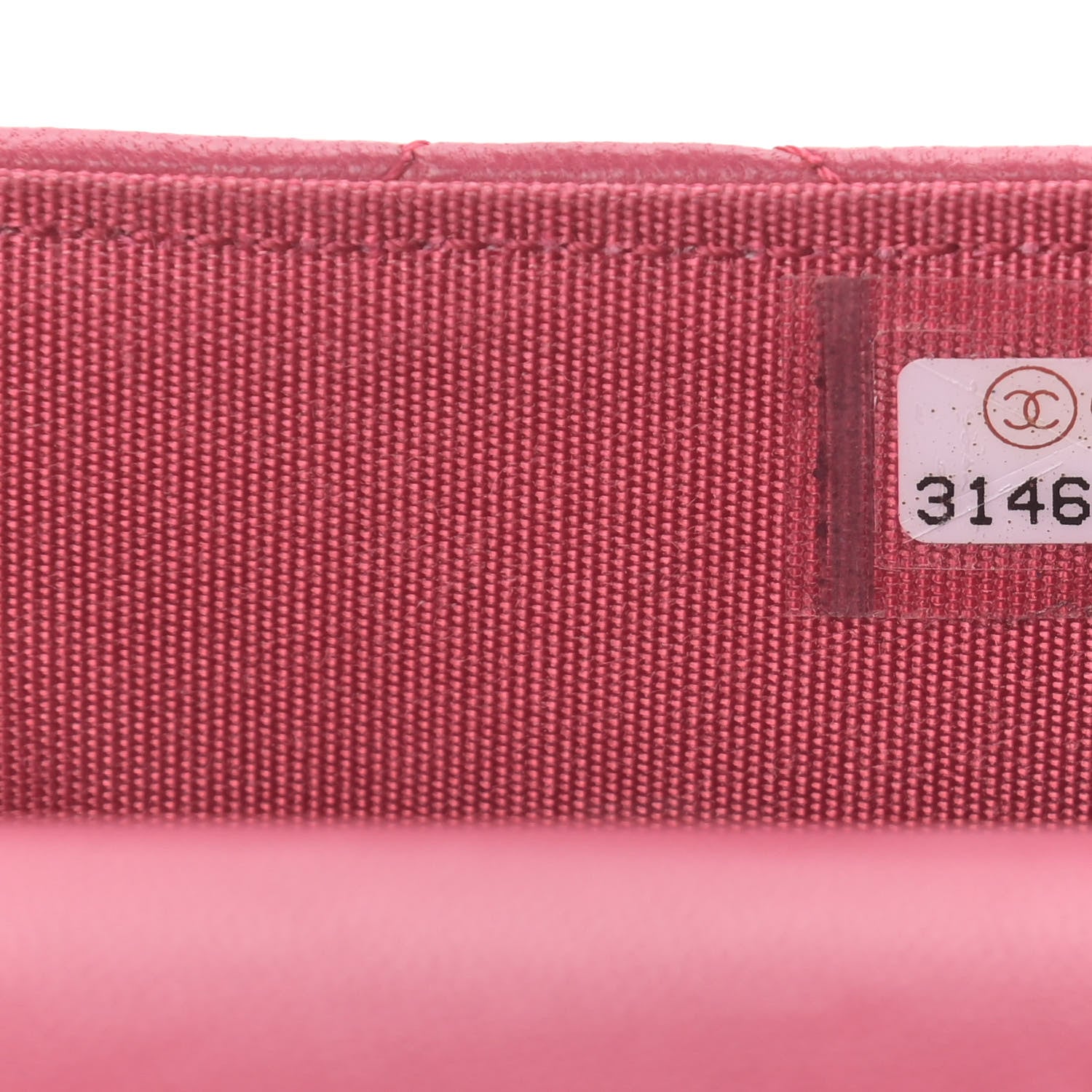 Chanel Lambskin Quilted Top Handle Flap Coin Purse With Chain Dark Pink 8 of 12