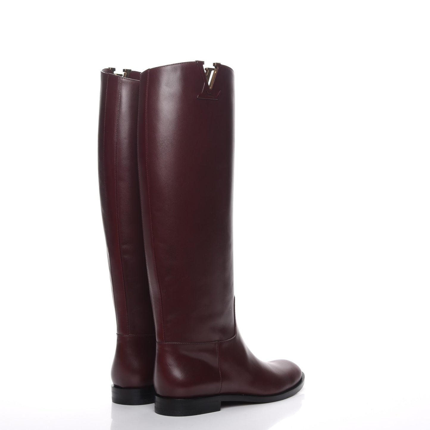 Heritage Flat High Boots 39 Bordeaux