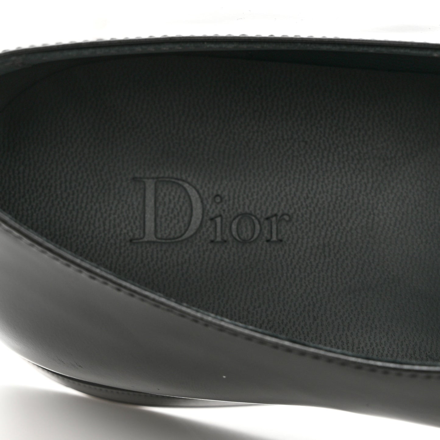 Calfskin Lace Up Oxford Loafers 40.5 Black