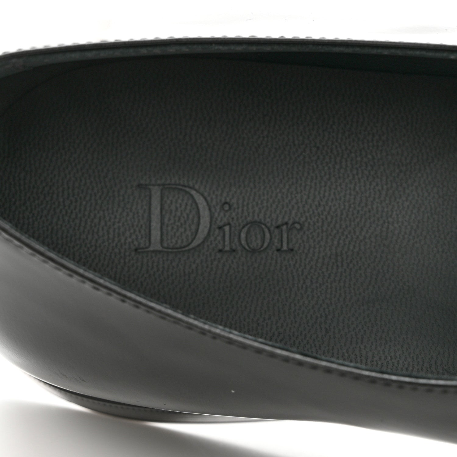 Christian Dior Calfskin Lace Up Oxford Loafers 40.5 Black 7 of 9