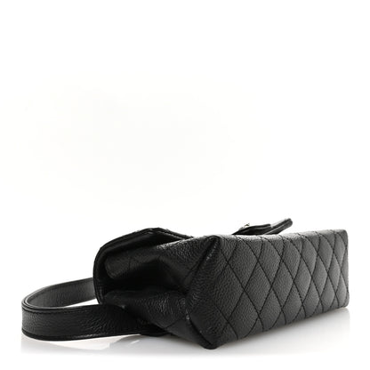 Chanel Grained Calfskin Quilted 2.55 Reissue Flap Belt Bag Clutch Black 4 of 12