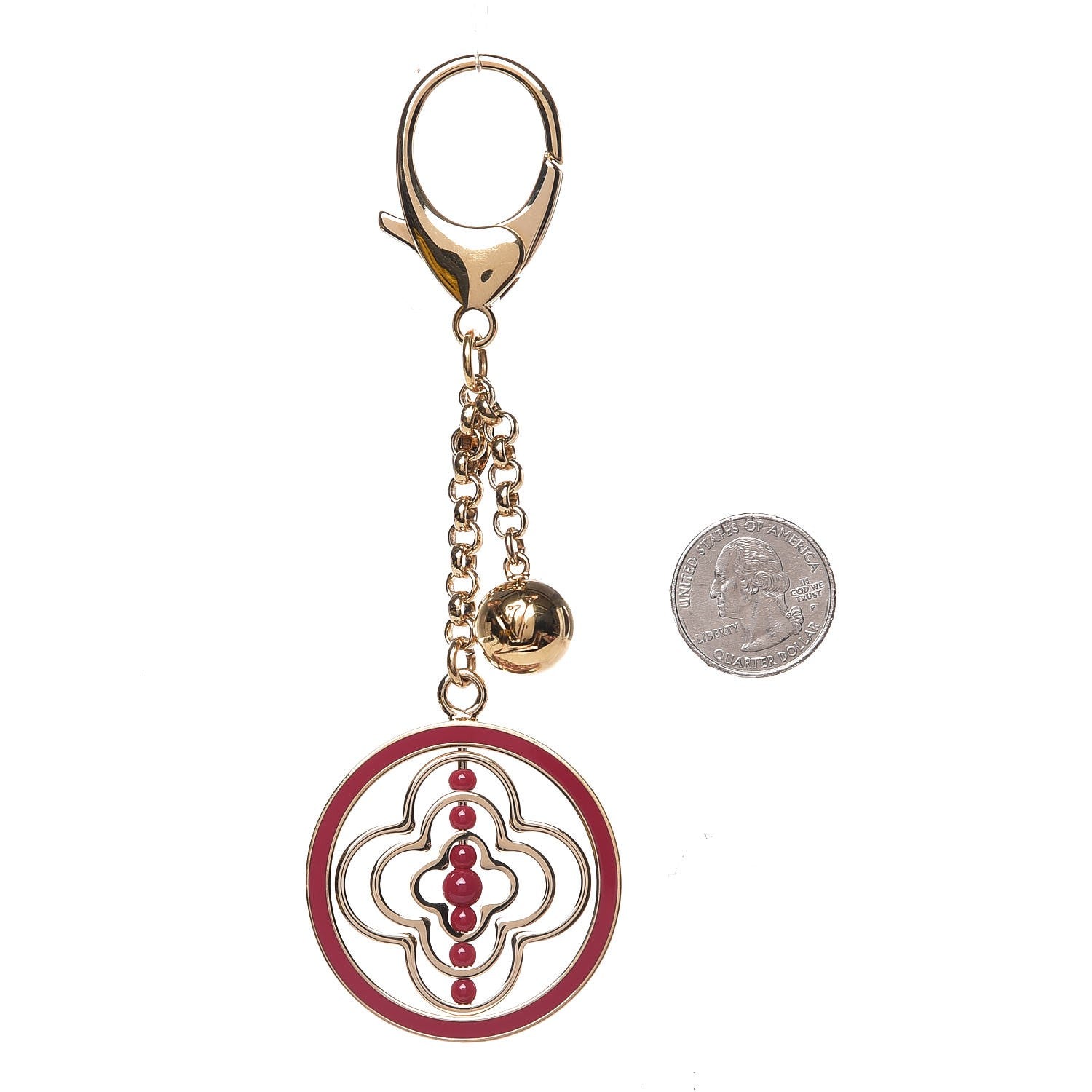 Louis Vuitton Whirly Flower Bag Charm Rose Indien 2 of 4