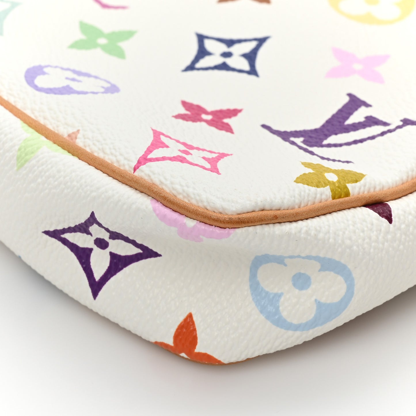 Monogram Multicolor Pochette Accessories White