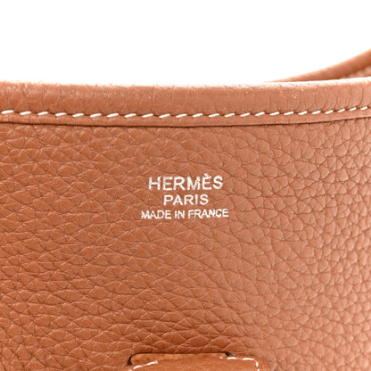 Hermes Taurillon Clemence Evelyne III PM Gold 6 of 14