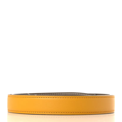 Hermes Swift Epsom 24mm Belt Strap 80 32 Jaune Ambre Etoupe 2 of 7