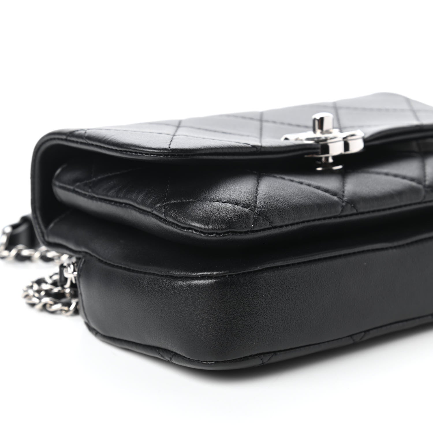 Chanel Lambskin Quilted CC Flap Black 7 of 12