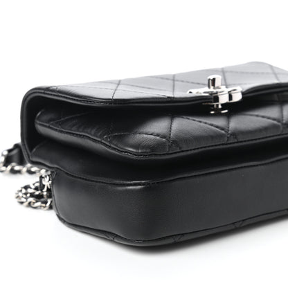 Chanel Lambskin Quilted CC Flap Black 7 of 12