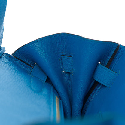 Hermes Togo Birkin 30 Bleu Zanzibar 17 of 36