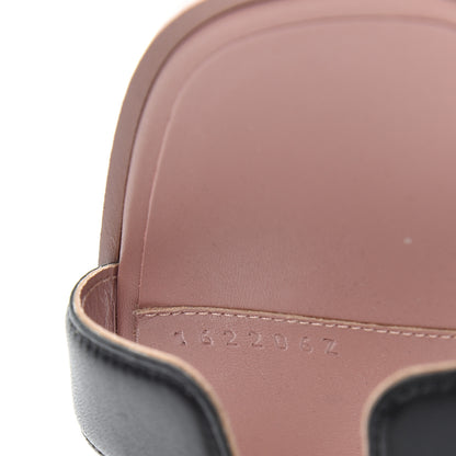 Hermes Box Calfskin Oran Sandals 37.5 Black Vieux Rose 8 of 13
