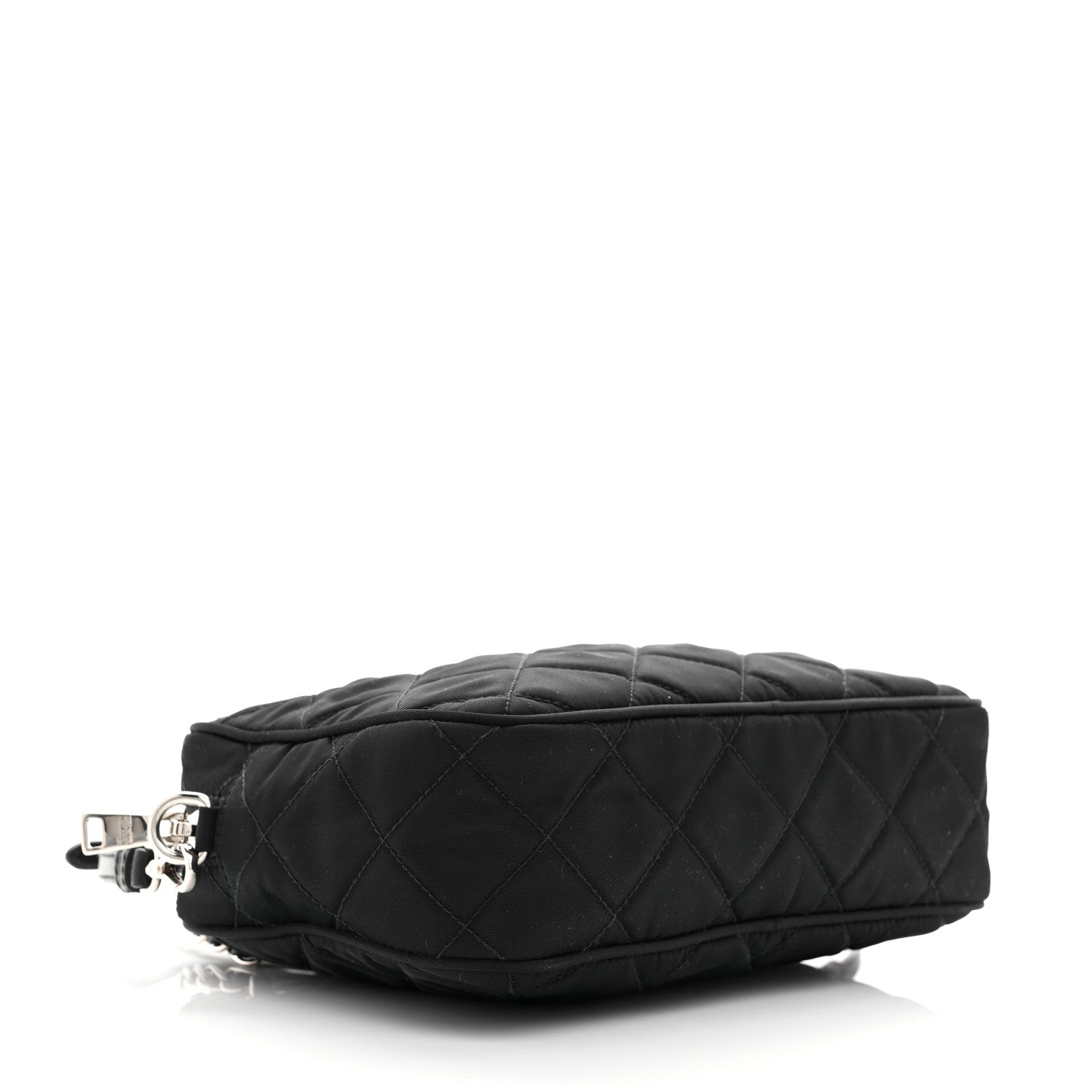 Prada Nylon Tessuto Impuntu Quilted Bandoliera Crossbody Bag Black 4 of 10