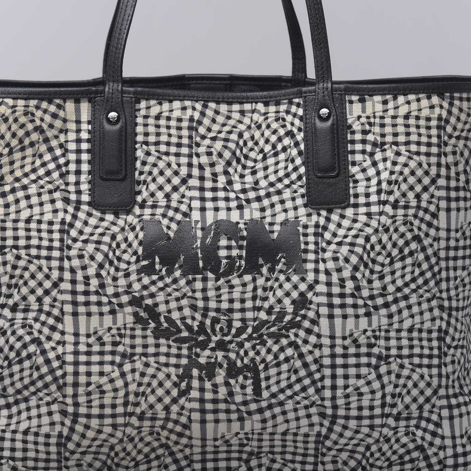 MCM Visetos Large Liz Reversible Shopper Tote Black 17 of 18