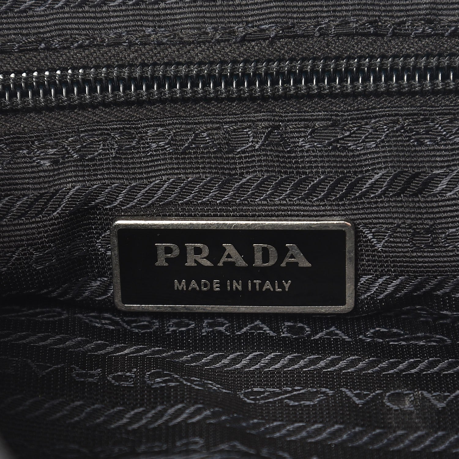 Prada Nylon Flat Messenger Bag Black 6 of 7