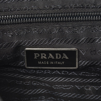 Prada Nylon Flat Messenger Bag Black 6 of 7
