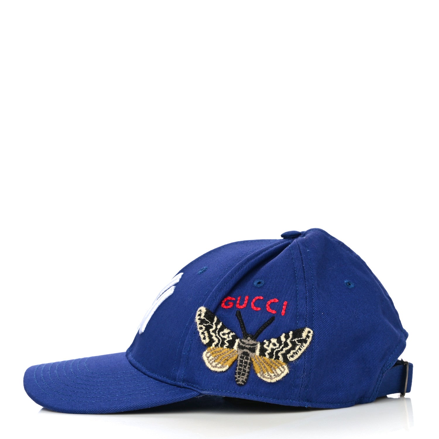 Gucci X MLB Cotton NY Yankees Baseball Hat 57-61 Blue 3 of 8