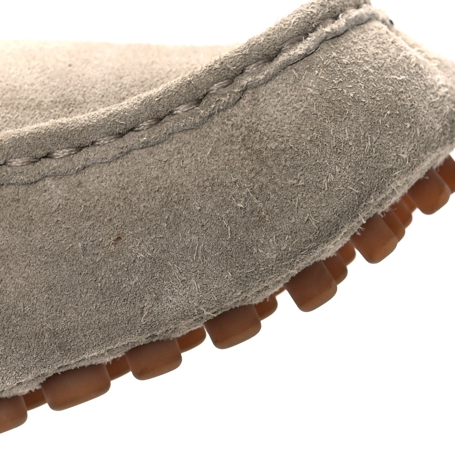 Gucci Suede Bamboo Tassel Mens Driver Loafers 9 Beige 12 of 14