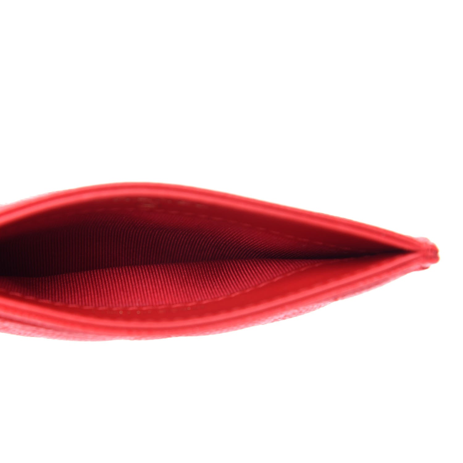 Chanel Caviar Quilted Card Holder Red 5 of 9