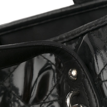 Christian Dior Patent Cannage Medium Panarea Tote Black 23 of 23
