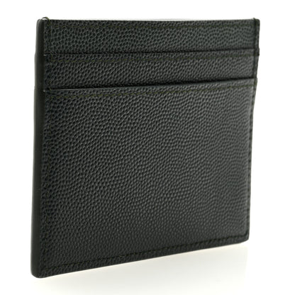 Saint Laurent Grain De Poudre Card Case New Vert Fonce 3 of 6