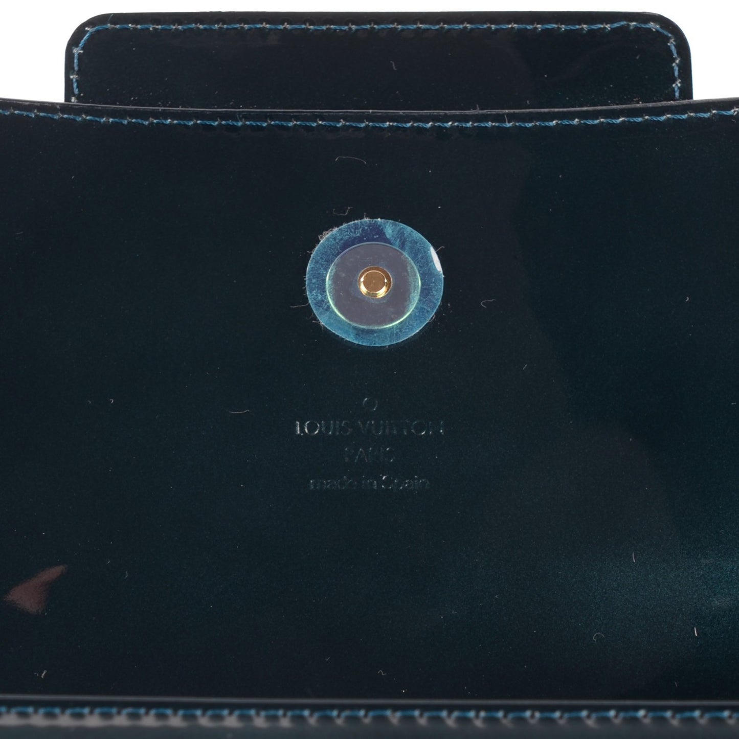 Patent Sobe Clutch Blue Nuit