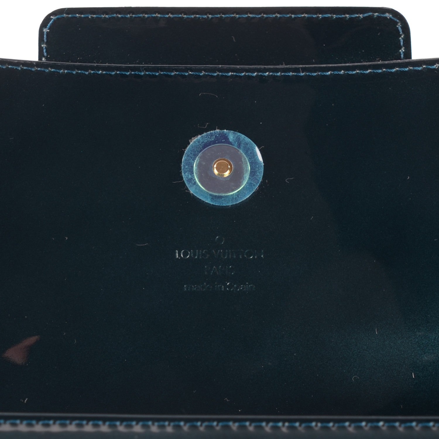 Louis Vuitton Patent Sobe Clutch Blue Nuit 6 of 7