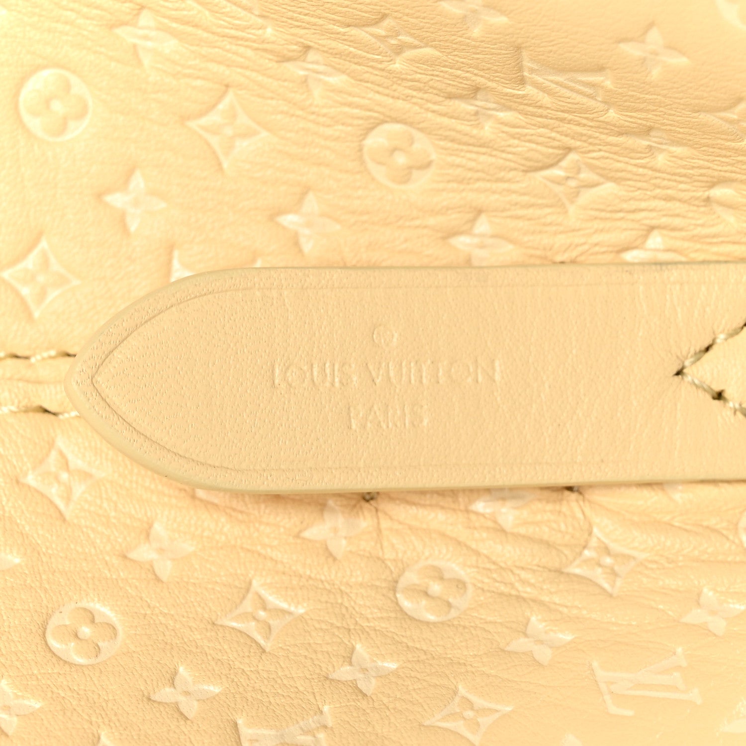 Louis Vuitton Calfskin Nanogram Embossed Neonoe BB Yellow 7 of 10