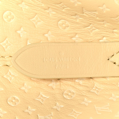 Louis Vuitton Calfskin Nanogram Embossed Neonoe BB Yellow 7 of 10