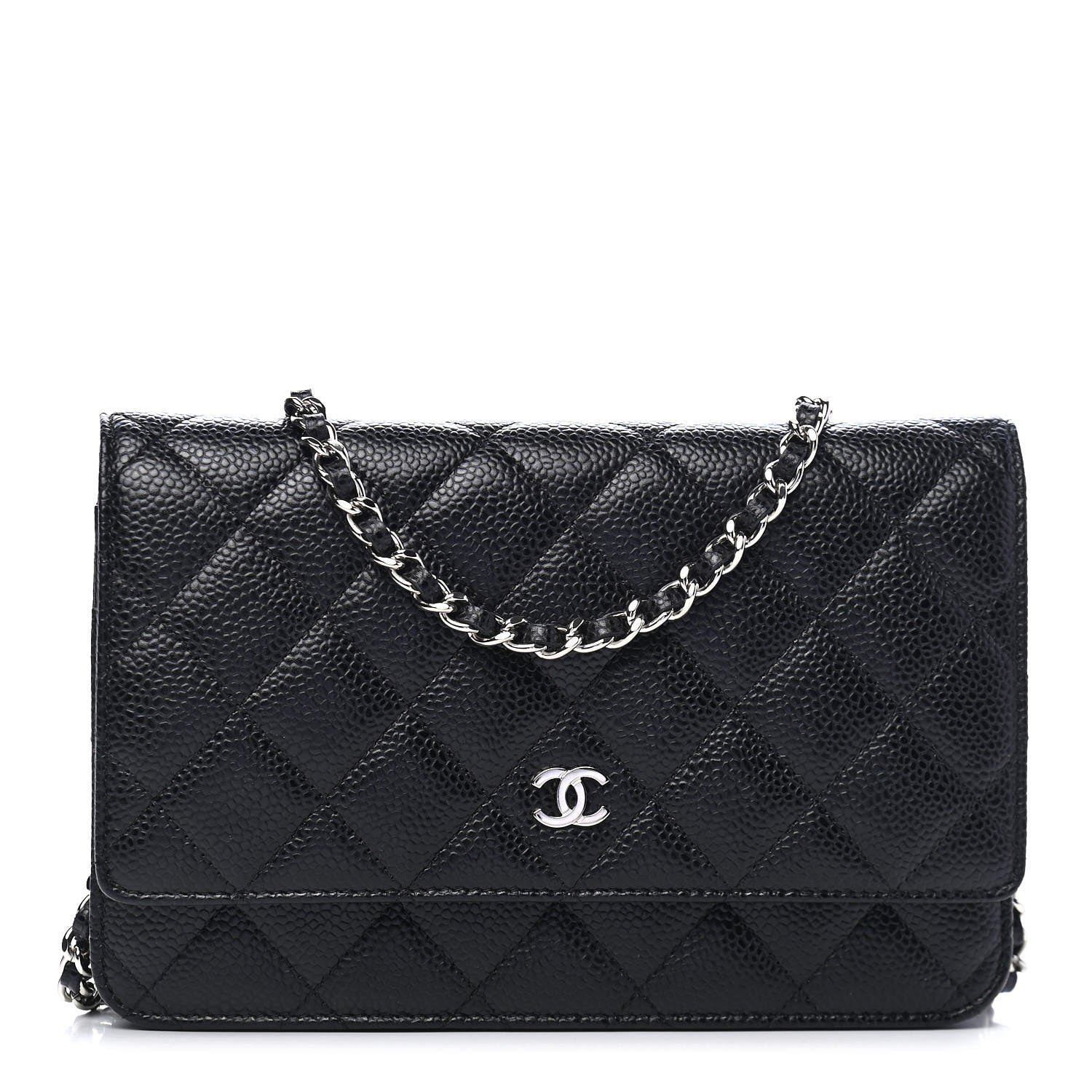 Chanel Caviar Quilted Wallet On Chain WOC Black 1 of 9